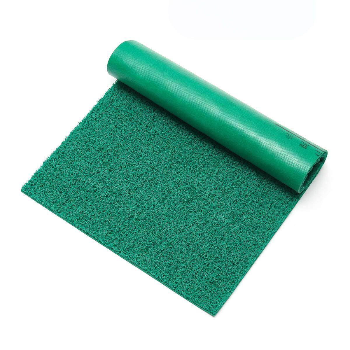 2 Pcs Set Heavy Duty Door Mats Non Slip Rubber Floor Rugs Kitchen Carpet 40x60cm Green