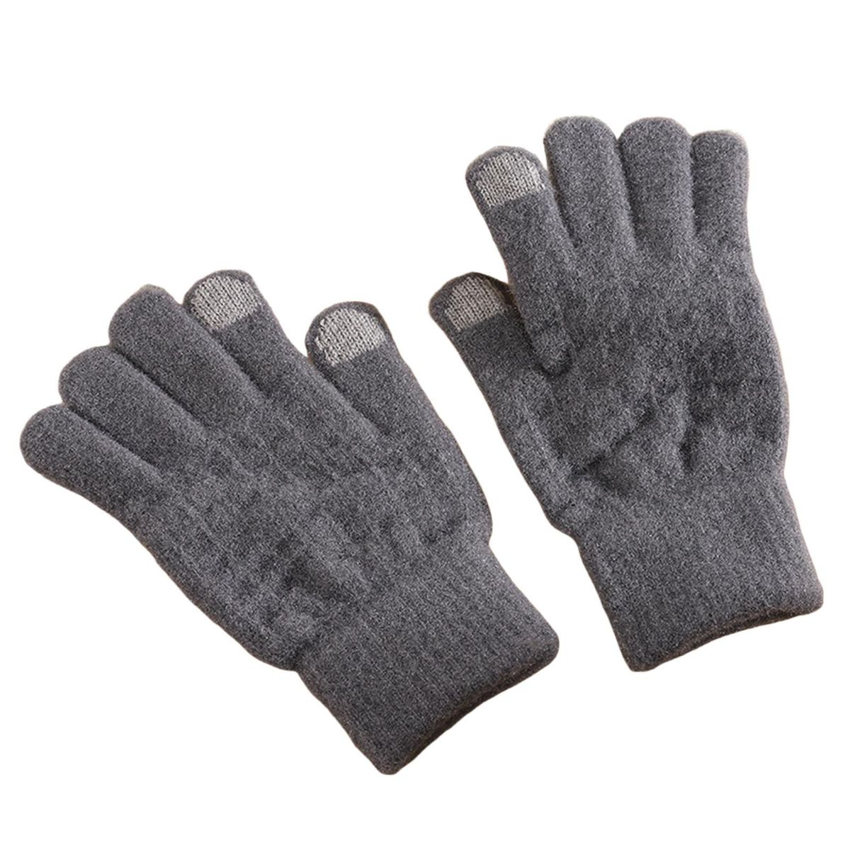 1 Pair Bicycle Autumn Winter Men Women Motorcycle Riding Grey