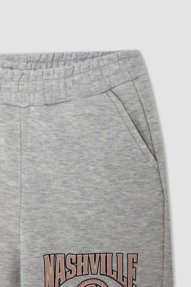 Girl - Regular Fit Knitted Bottom Trousers - Grey