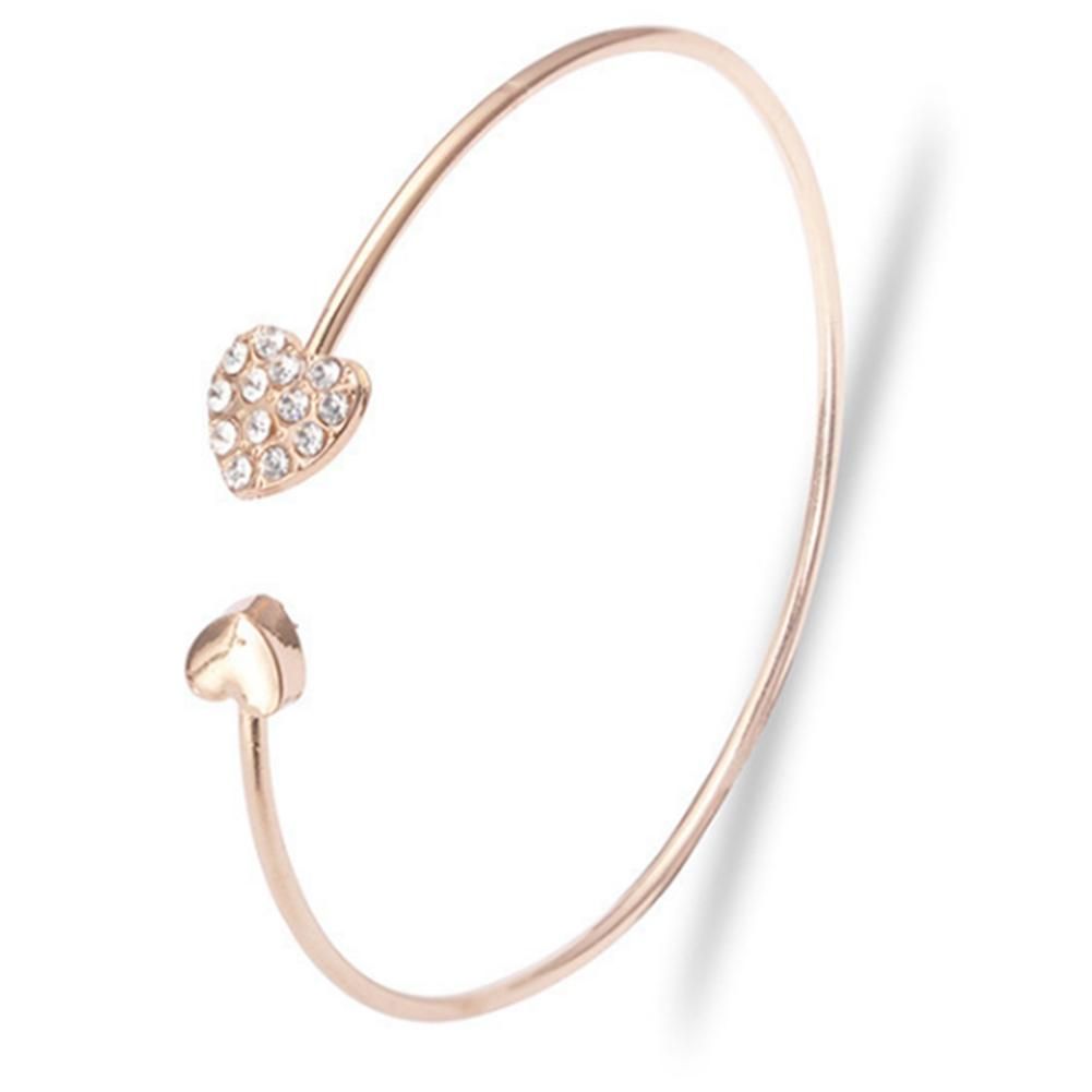 Fashion Heart Crystal Bangle High Quality Rhinestone