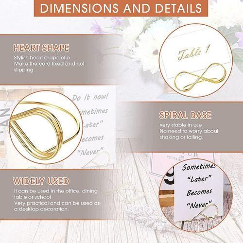 20Pcs Table Number Holder Stands Place Card