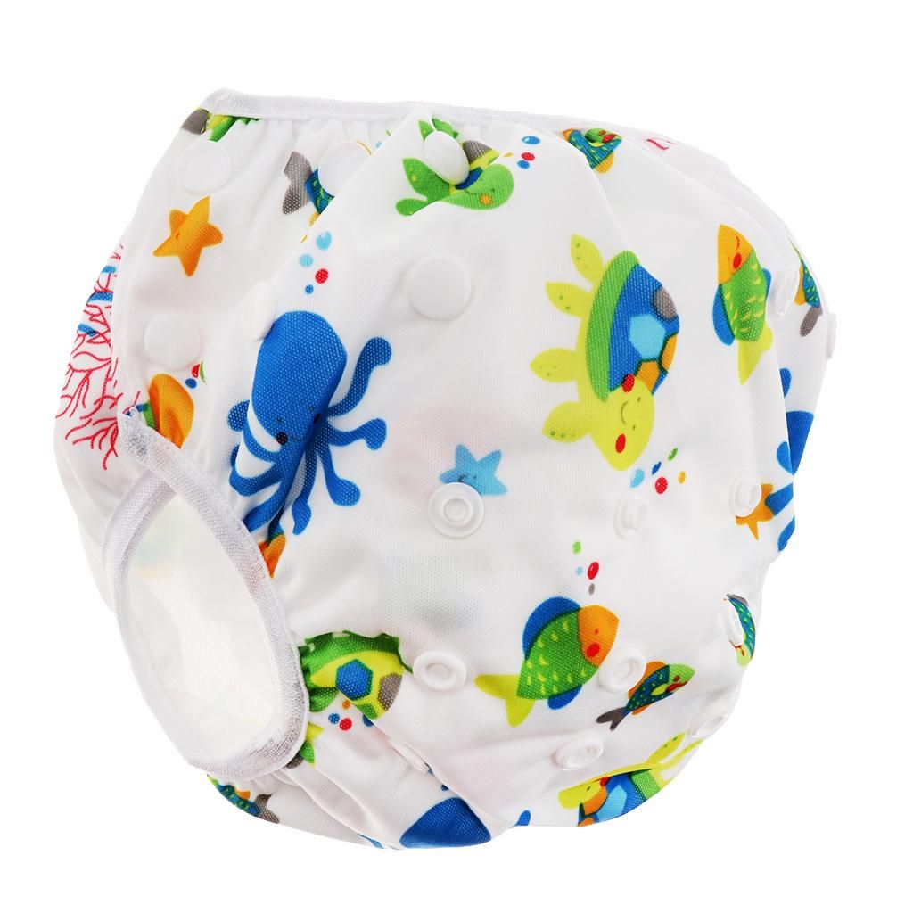 Baby Adjustable Swim Diaper Nappy Reusable Washable Shorts Sea World