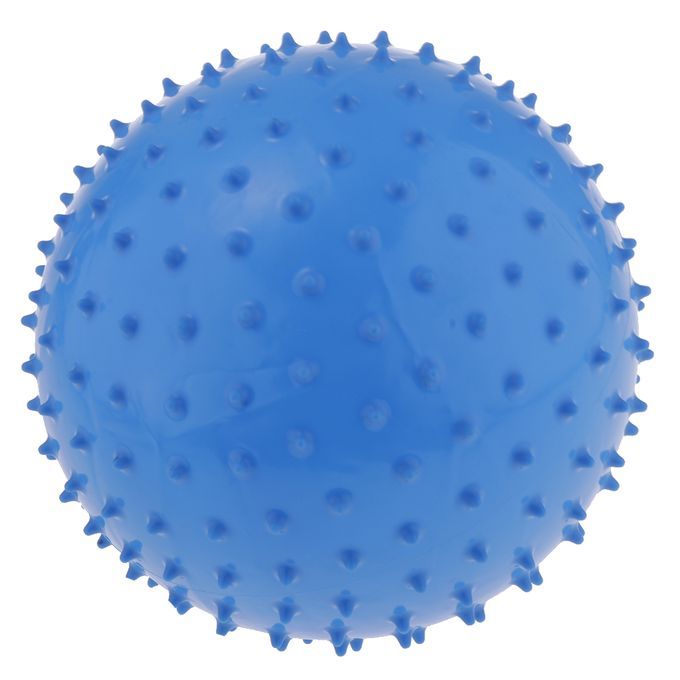 9 Inch Kids Knobby Bouncy Ball Spiky Sensory Ball For Yoga Blue