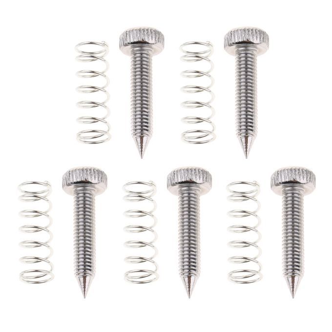 Set/5pcs Metal Drums Pedal Hammer Springs+Screws Silver For Drum