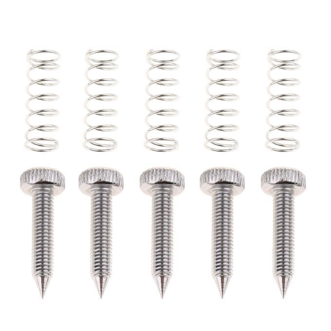 Set/5pcs Metal Drums Pedal Hammer Springs+Screws Silver For Drum