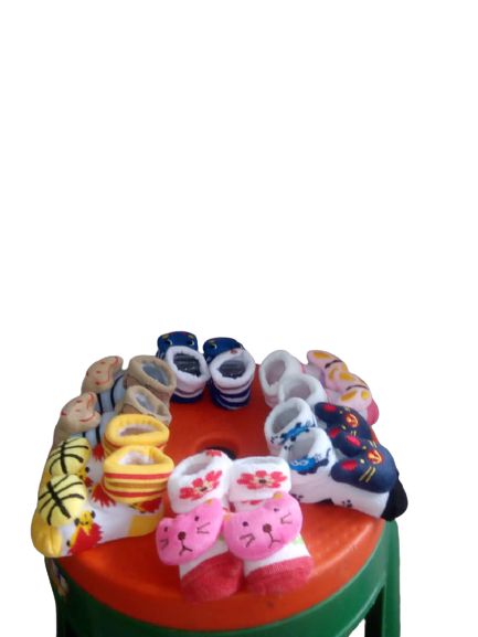 Baby Boot Socks- 6 Pairs