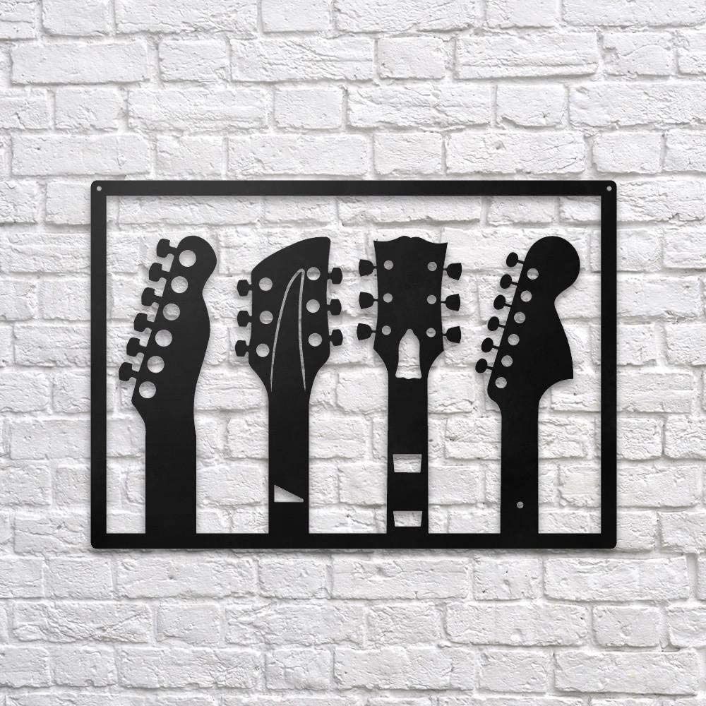 Guitar Set Acrylic Wall Decoration