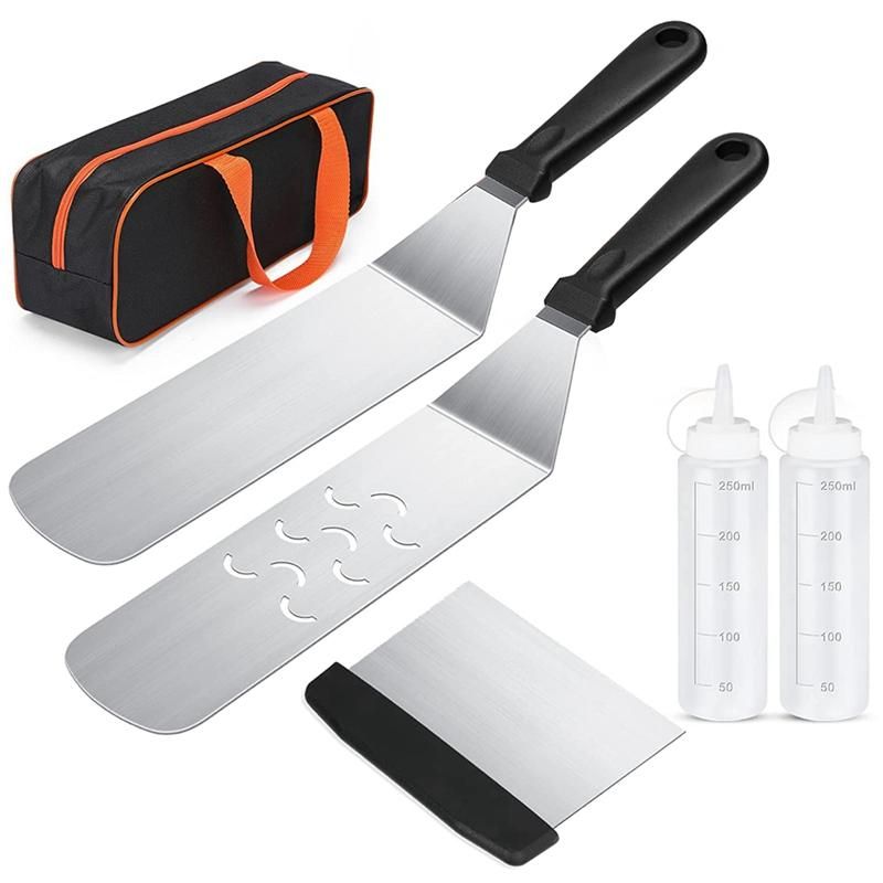 Black Griddle Accessories KitFlat Top Accessories Set for Black and with Spatula & Carry Bag