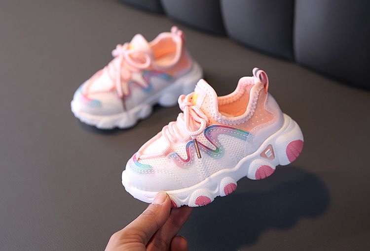 Sterling Girl Birthday White Pink Sneakers