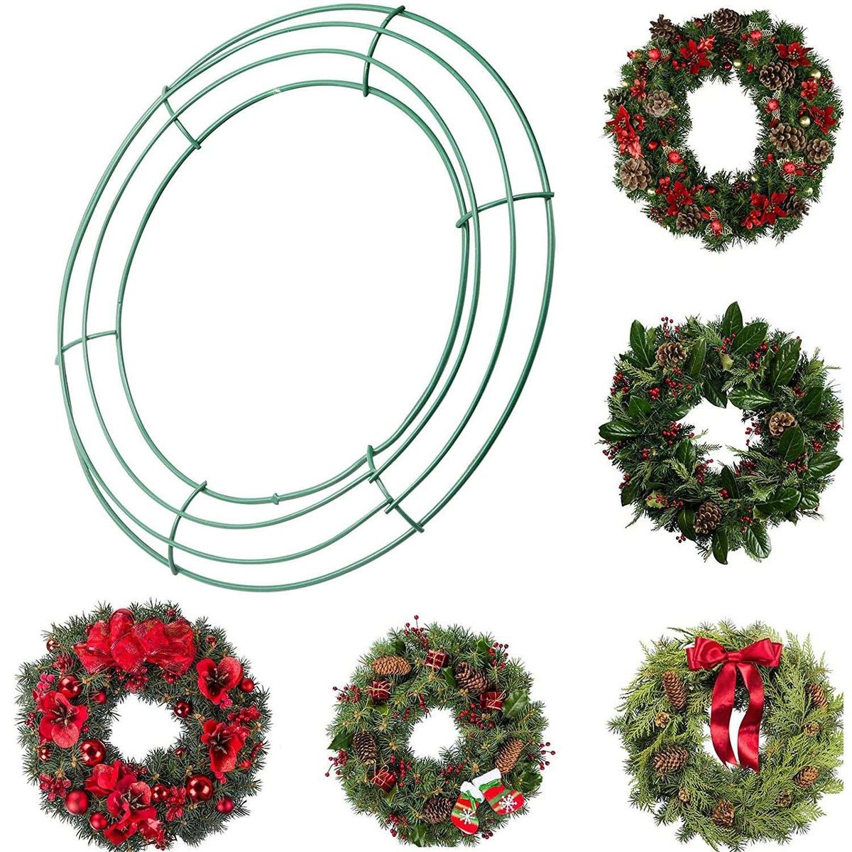 14 Inch Wire Wreath Frame Metal Round Wreath Form Making
