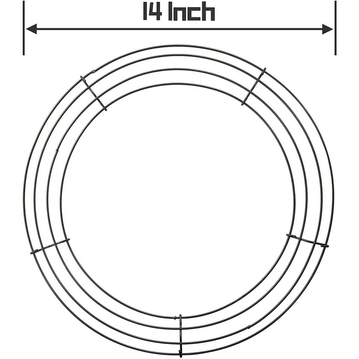 14 Inch Wire Wreath Frame Metal Round Wreath Form Making