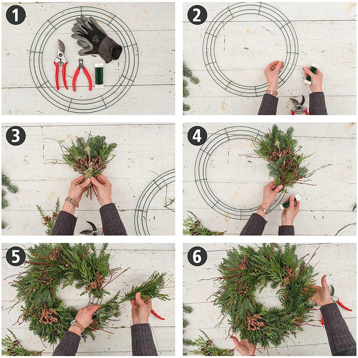 14 Inch Wire Wreath Frame Metal Round Wreath Form Making