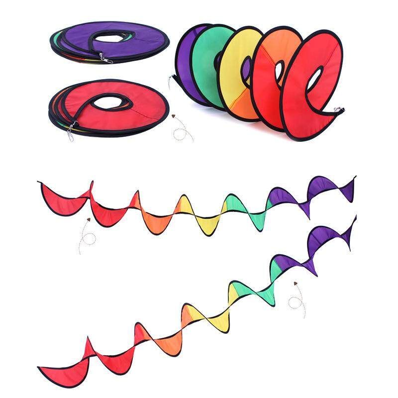 1pcs Outdoor Camping Tent Decorative Spiral Windmill Wind Spinner Kids Garden Party Festival Decor