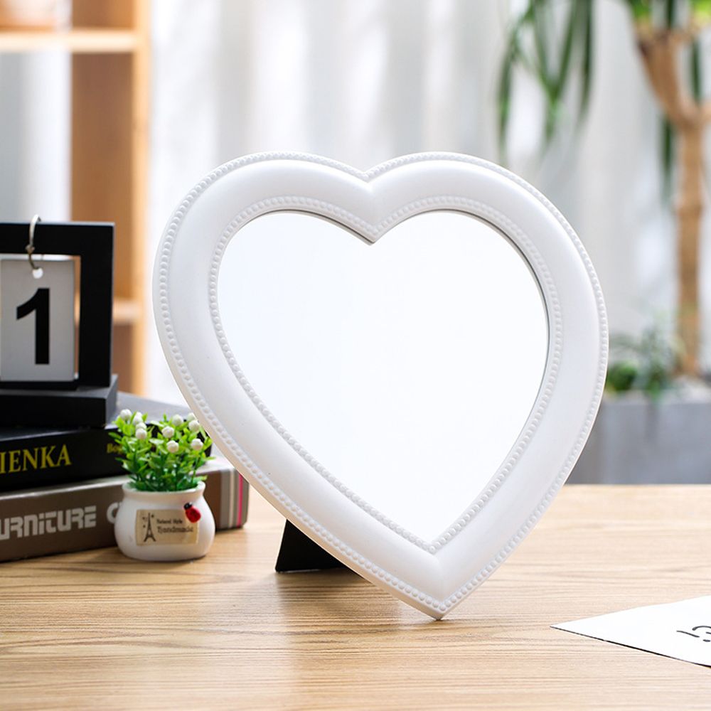 Desktop Decorative Heart-shaped Mirror Beauty Mirror