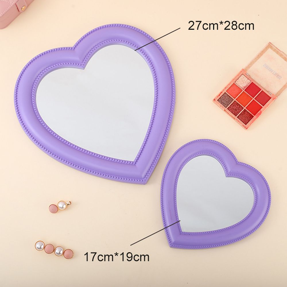 Desktop Decorative Heart-shaped Mirror Beauty Mirror