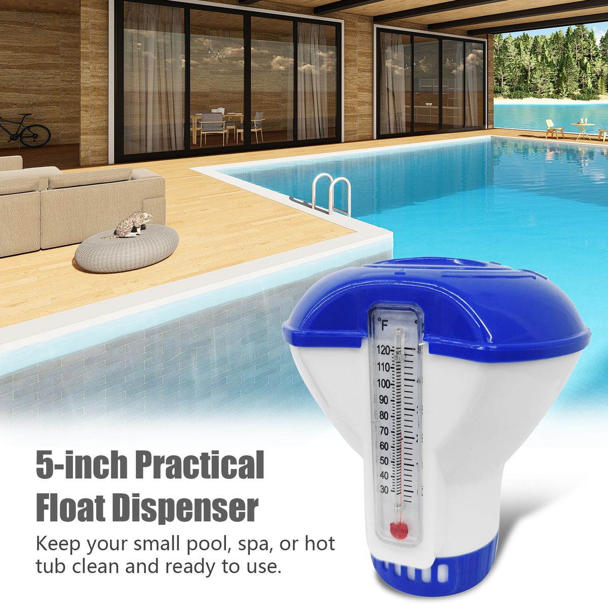 5-inch Float Dispenser Float Cup Pool Spa Chlorine Tablet