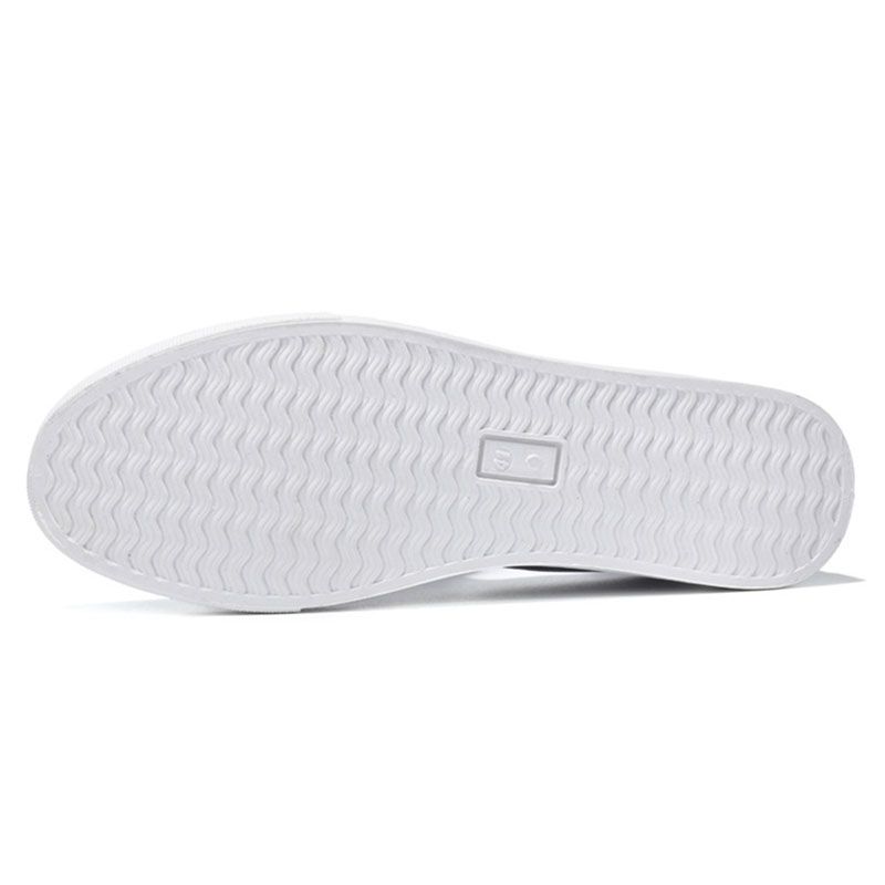 Casual Canvas Slip On Loafers Breathable Flat Shoes For Men