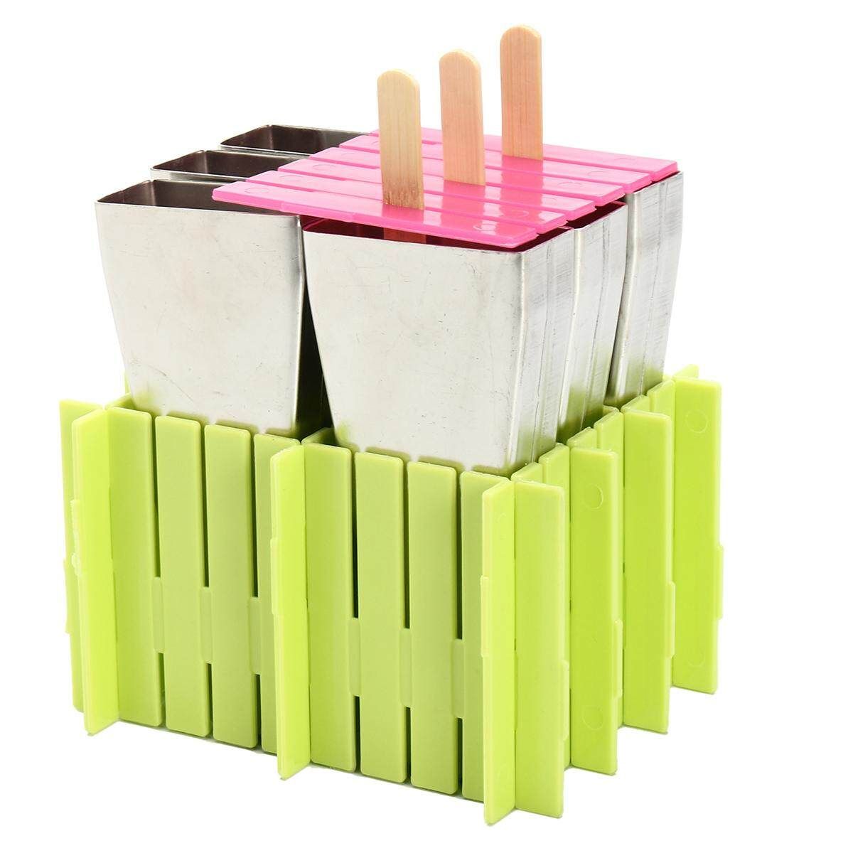 6 Mould Stainless Steel Mold Ice Lolly Popsicle Ice Holder Commercial 6 Watermelon Cups   Plastic Shelf