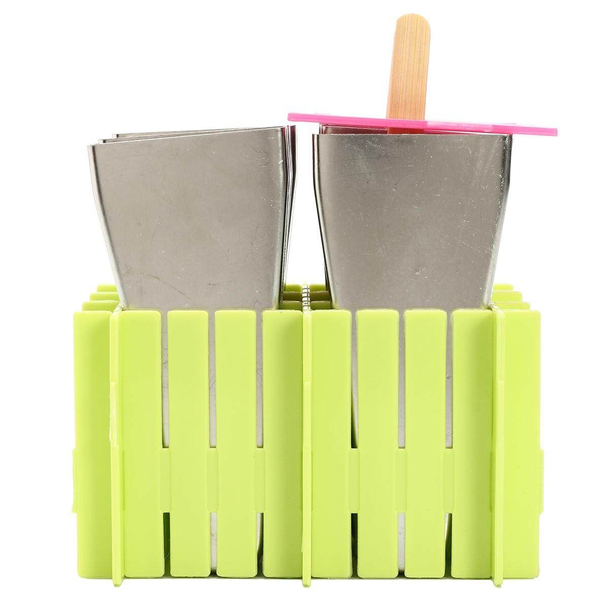 6 Mould Stainless Steel Mold Ice Lolly Popsicle Ice Holder Commercial 6 Watermelon Cups   Plastic Shelf