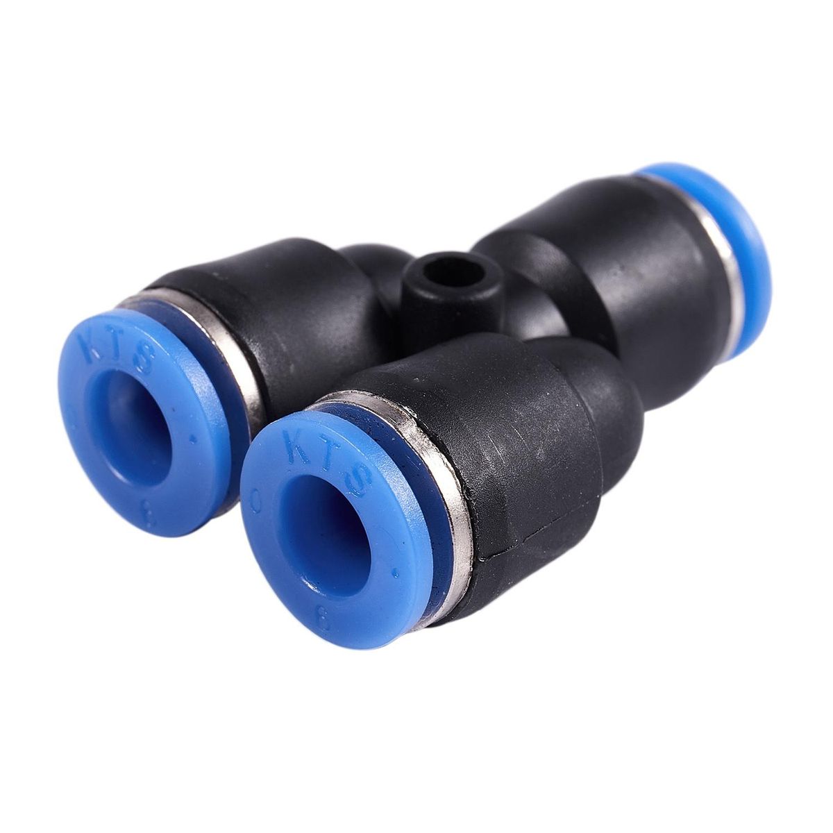 6 mm to 6 mm Y Shaped Push In Connector Compressed Air Fittings, 2 pcs