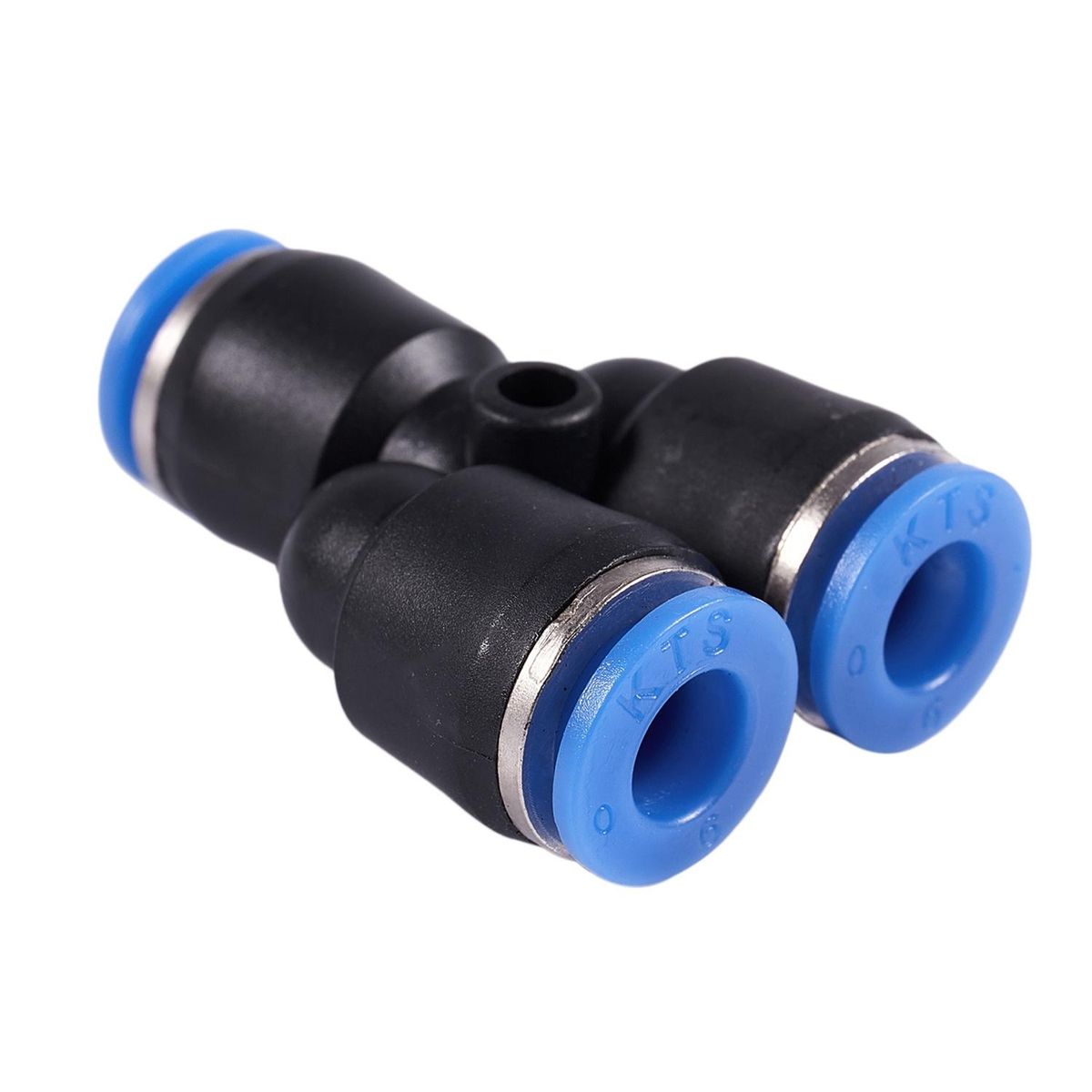 6 mm to 6 mm Y Shaped Push In Connector Compressed Air Fittings, 2 pcs