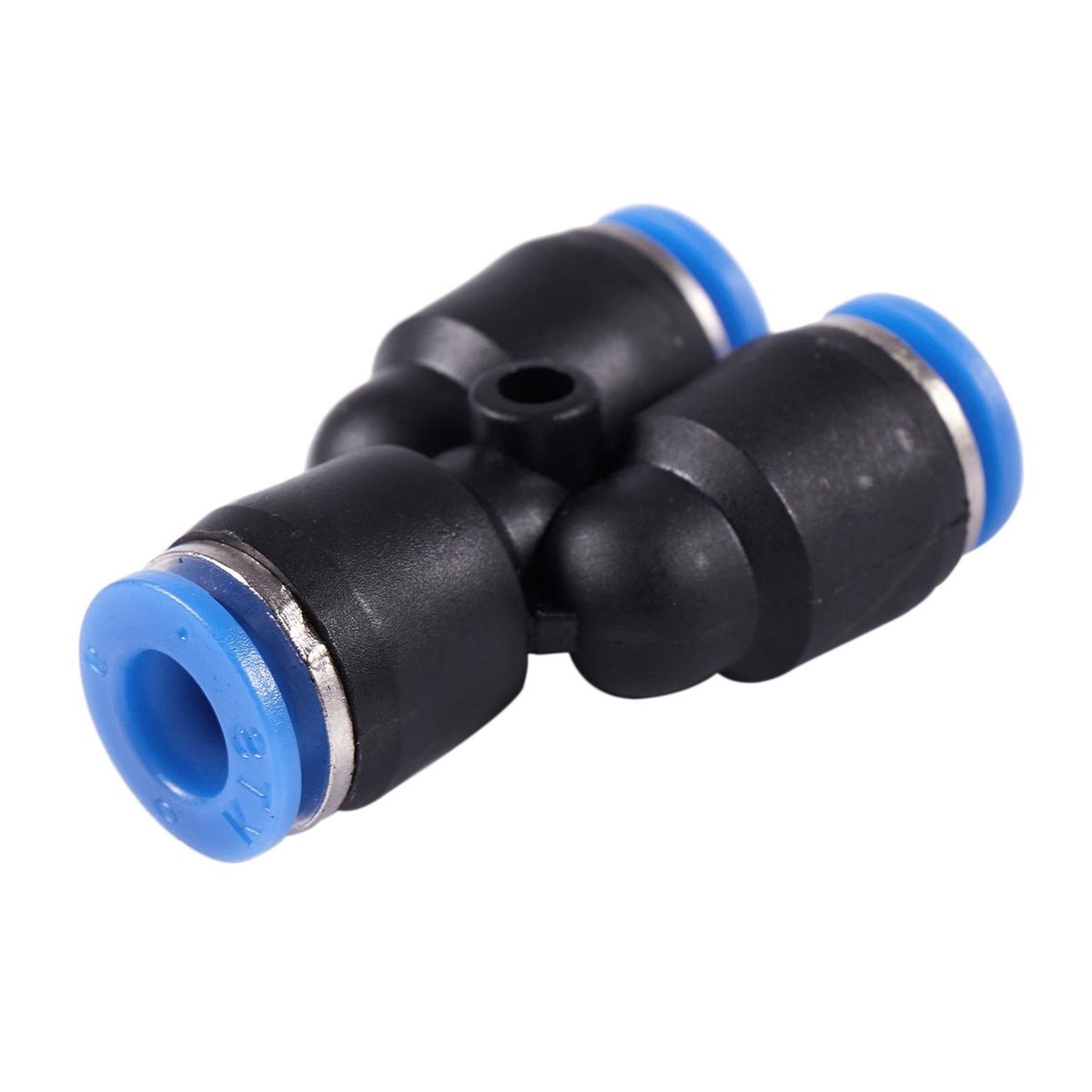 6 mm to 6 mm Y Shaped Push In Connector Compressed Air Fittings, 2 pcs