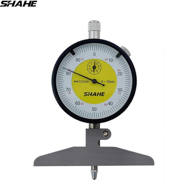 0-100 Mm Dial Depth Gage With Harden Alloy Measuring Head Diaauges Depth Indicator Measuring Instrument