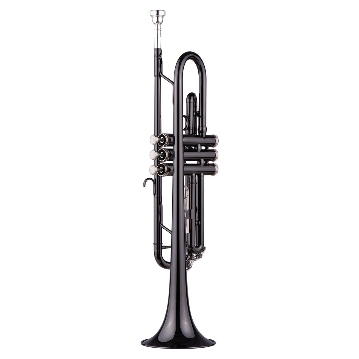 Brass Plated Black Bb Trumpet Set For Beginner Student With