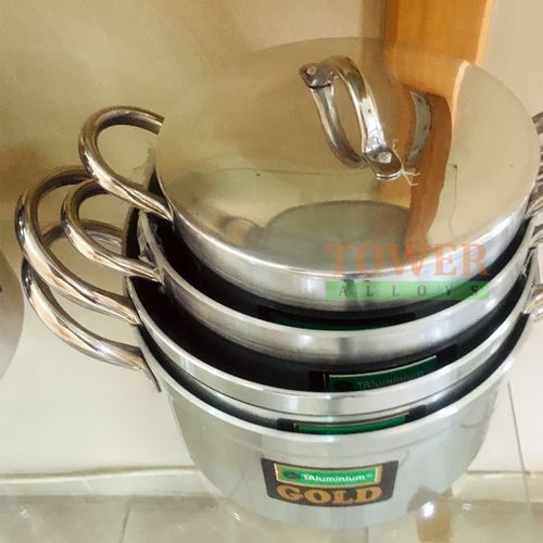 Gold Set Of 4 Casserole Pots (4G)