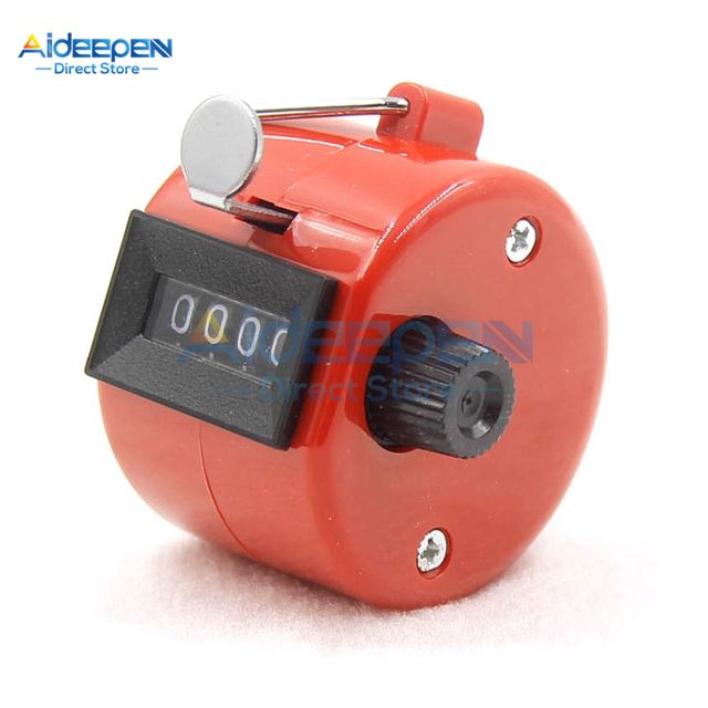 Hand-Held Mechanical 4 Digit Counter Plastic/metal Tally Co