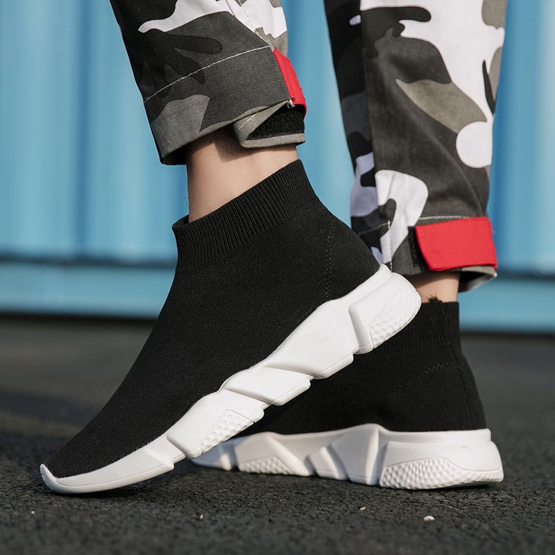 Hot Sale Ladies Sock Shoes-Black