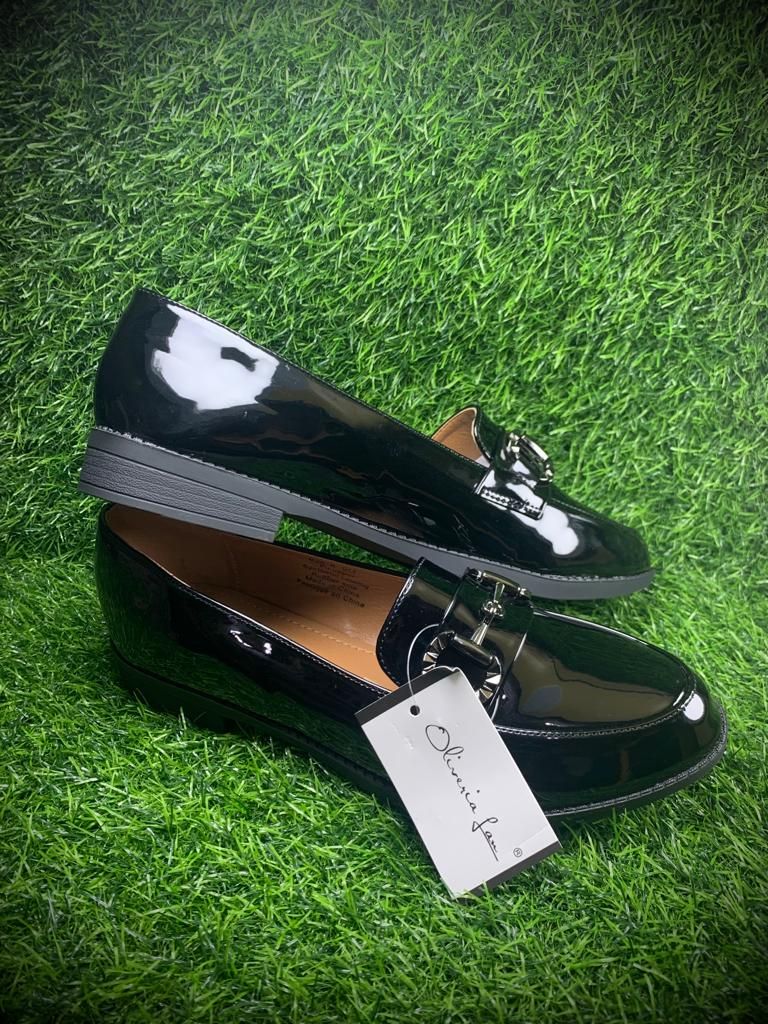 Fashion Ladies Beautiful Oliveria Lan Flat Loafers Shoe - Black
