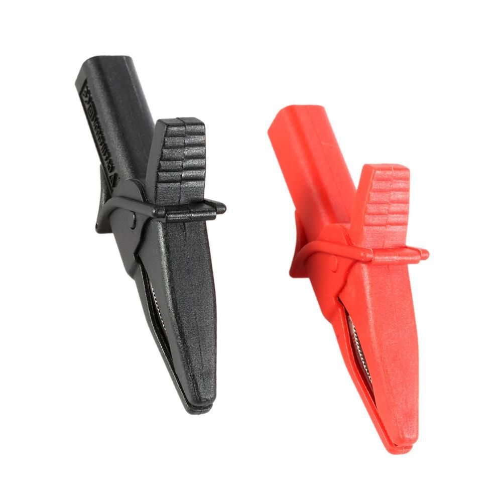 HT18A Crocodile Clip Fitting of DSO3064 2pcs Large Dolphin Gator Clips Red + Black