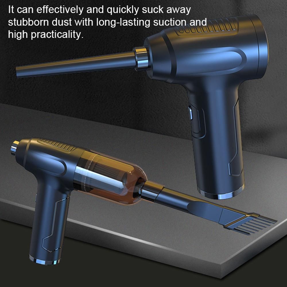 Car Cordless Vacuum Cleaner 2 in 1 Multifunctional Air Blower Handheld Dust Buster Inflator Pump Support Inflation/Suction/Blowing/Vacuum with Strong Motor for Home Office Car Cleaning