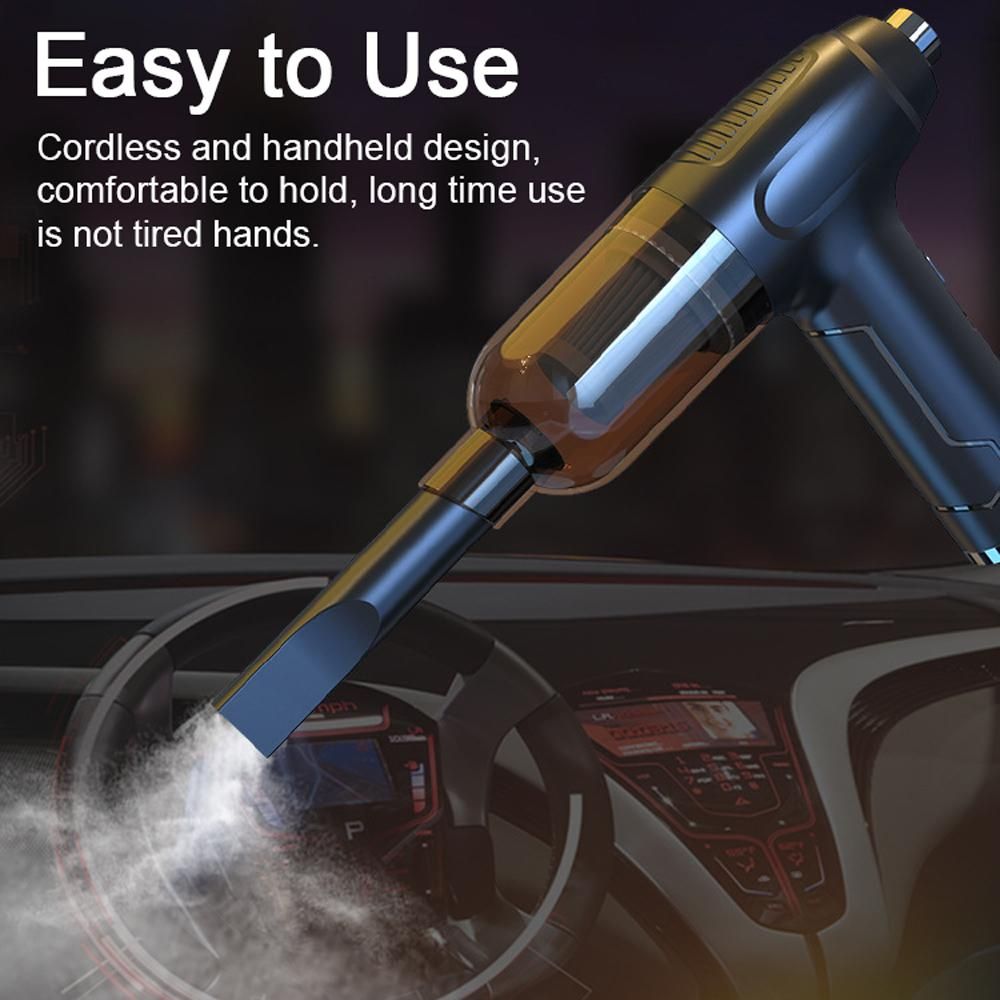 Car Cordless Vacuum Cleaner 2 in 1 Multifunctional Air Blower Handheld Dust Buster Inflator Pump Support Inflation/Suction/Blowing/Vacuum with Strong Motor for Home Office Car Cleaning