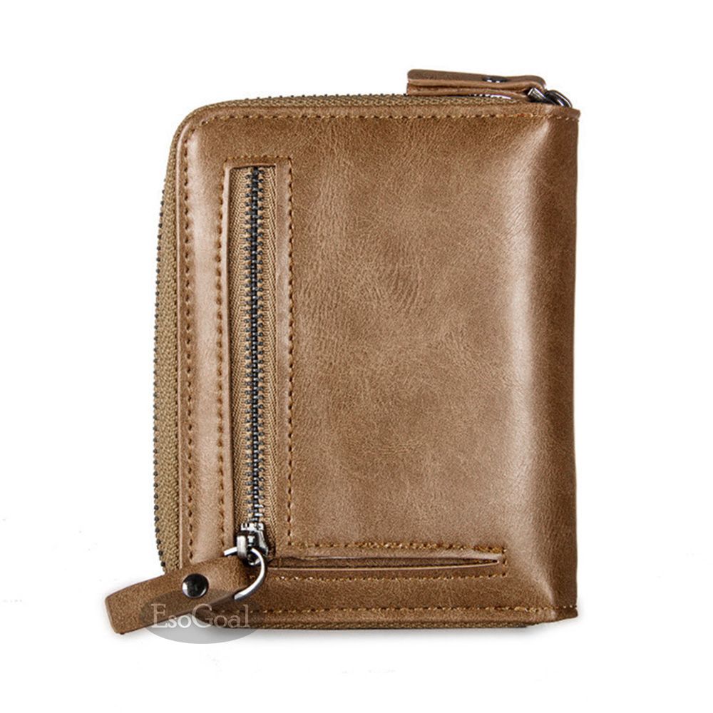 EsoGoal Retro Men's Bi-Fold Pocket Wallet PU Leather Bag