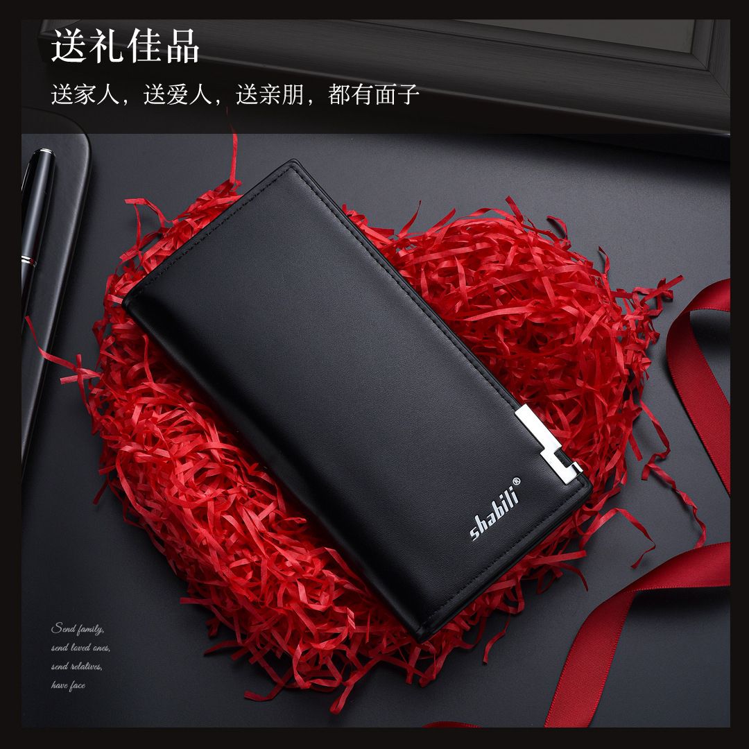 Unisex Multi-function Clutch Wallet-Black