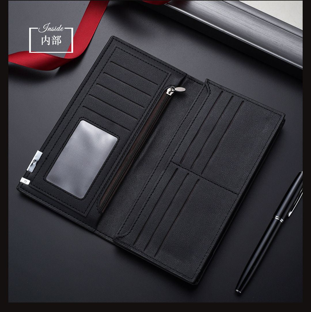 Unisex Multi-function Clutch Wallet-Black