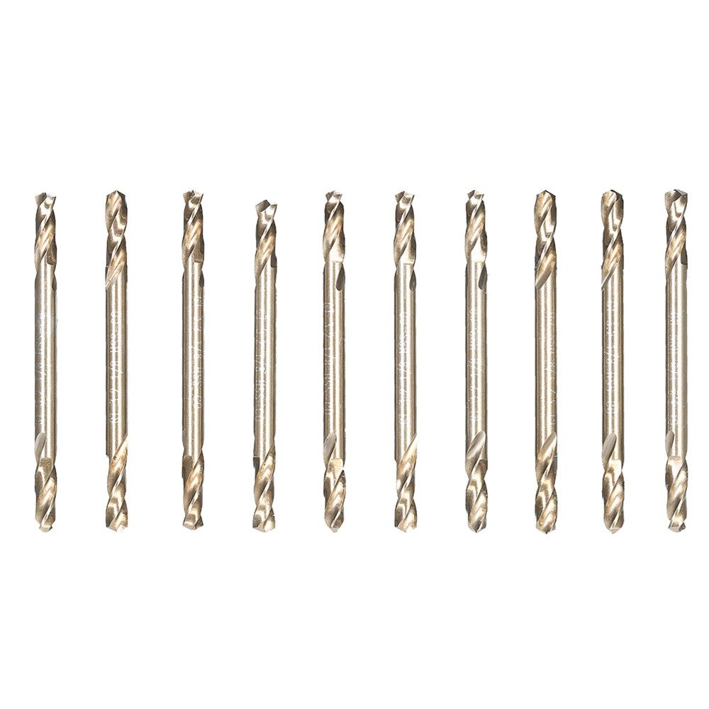 10pcs 1/8" HSS-Co Drills Double Ended Cobalt M35 Drill Bits