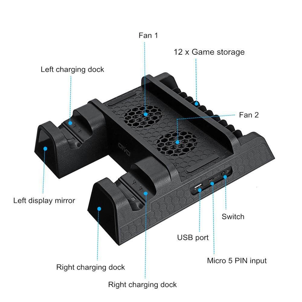 Multi-functional Cooling Stand Fan Vertical Charging CD Storage For XBOX ONE