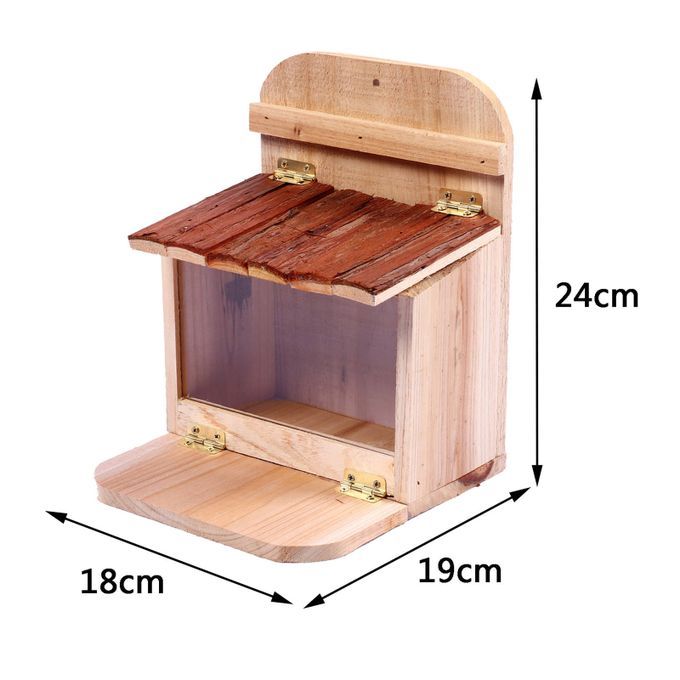 Handcraft Squirrel Feeder Garden Decor Fixed Branch For Garden