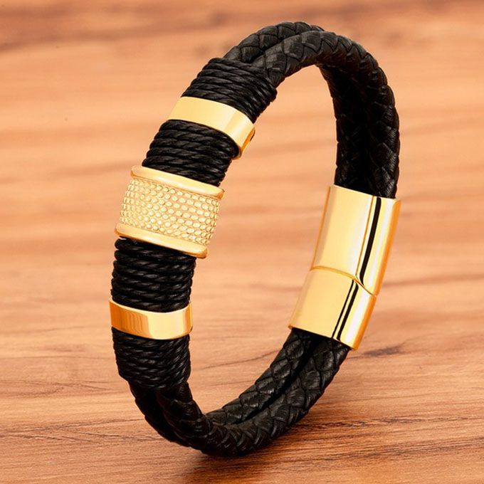 Men'S Hand Bracelet-Black