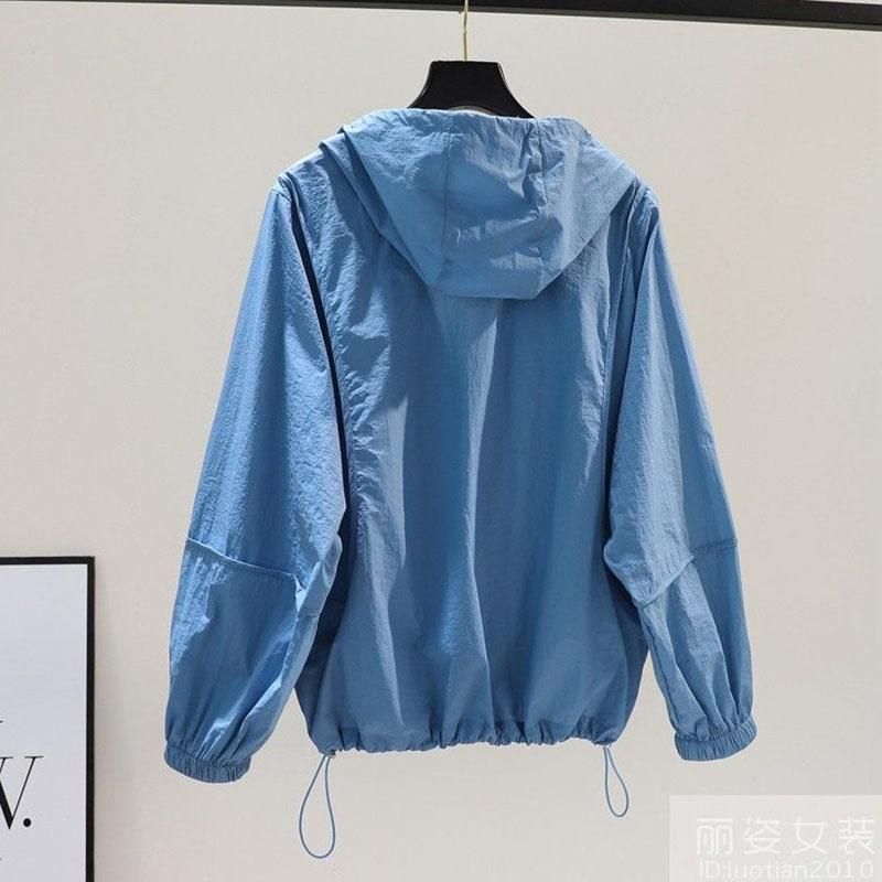 Hooded Female Sun Protection Clothing Loose Thin Coat Summer 2022 Ladies Fashion Wild Anti-UV Outdoor Women's Jacket