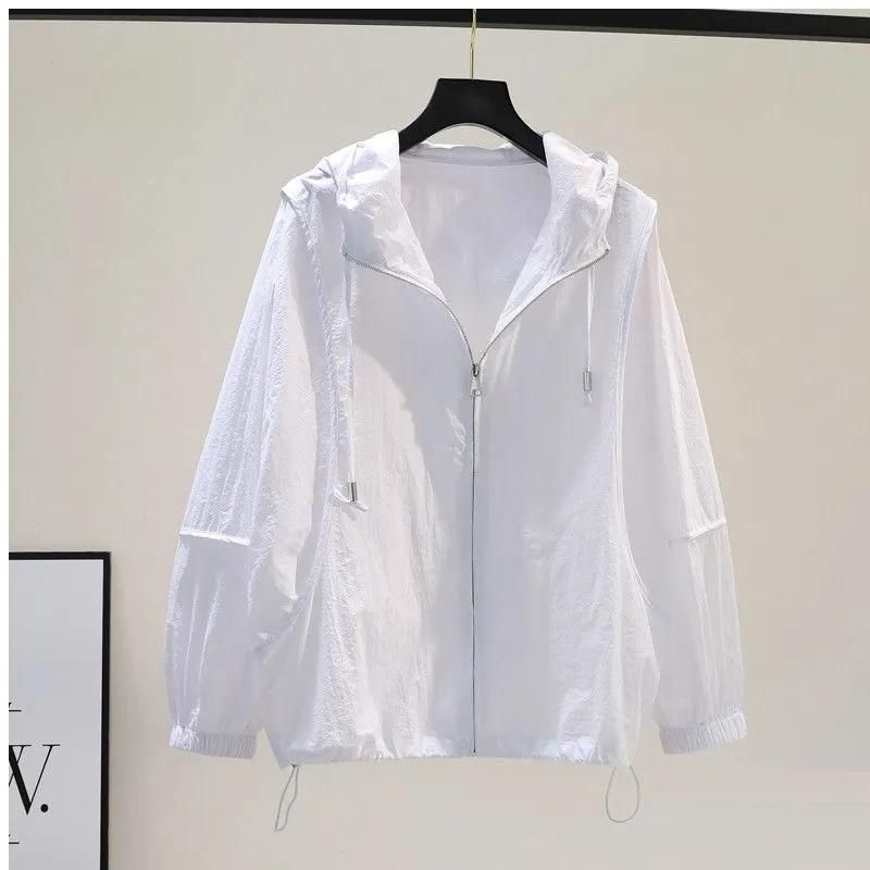 Hooded Female Sun Protection Clothing Loose Thin Coat Summer 2022 Ladies Fashion Wild Anti-UV Outdoor Women's Jacket