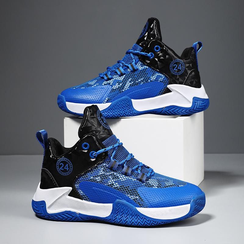 Boys Basketball Shoes Kids Running Basketball Shoes Blue