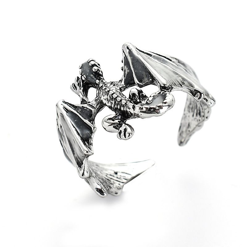 Men's Retro Open  Luminous Pterosaur Ring