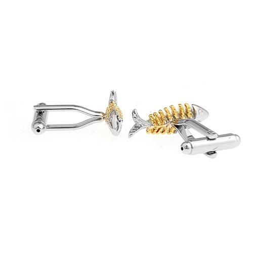 Fishbone Cufflink Mens Jewelry Gift For Man Button For Cuff Shirt 5pairs Per Lot