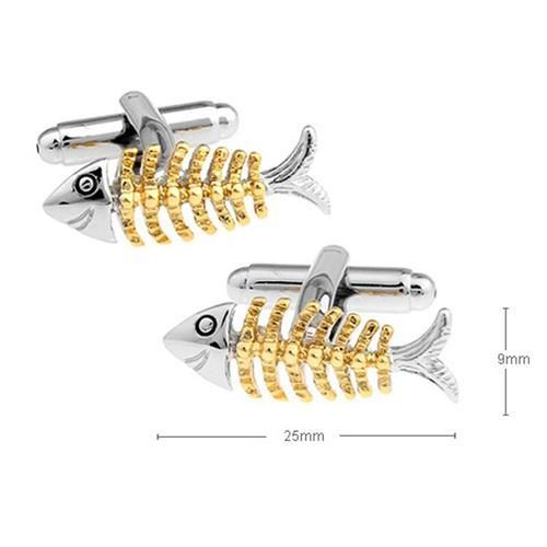 Fishbone Cufflink Mens Jewelry Gift For Man Button For Cuff Shirt 5pairs Per Lot