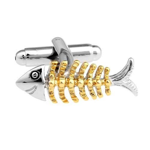 Fishbone Cufflink Mens Jewelry Gift For Man Button For Cuff Shirt 5pairs Per Lot