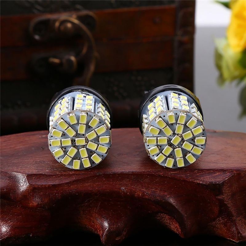 2Pcs 12V T20 7440 7443 64 SMD White 6000K Car-White Light